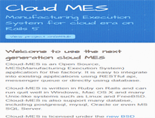 Tablet Screenshot of cloud-mes.com